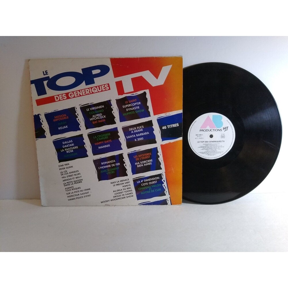 Various Artists – Le Top Des Generiques TV LP Record 1990 AB Productions